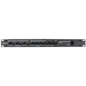 Rolls RM67 Rack Mount Mic/Line Mixer 3 XLR/4 RCA 1U